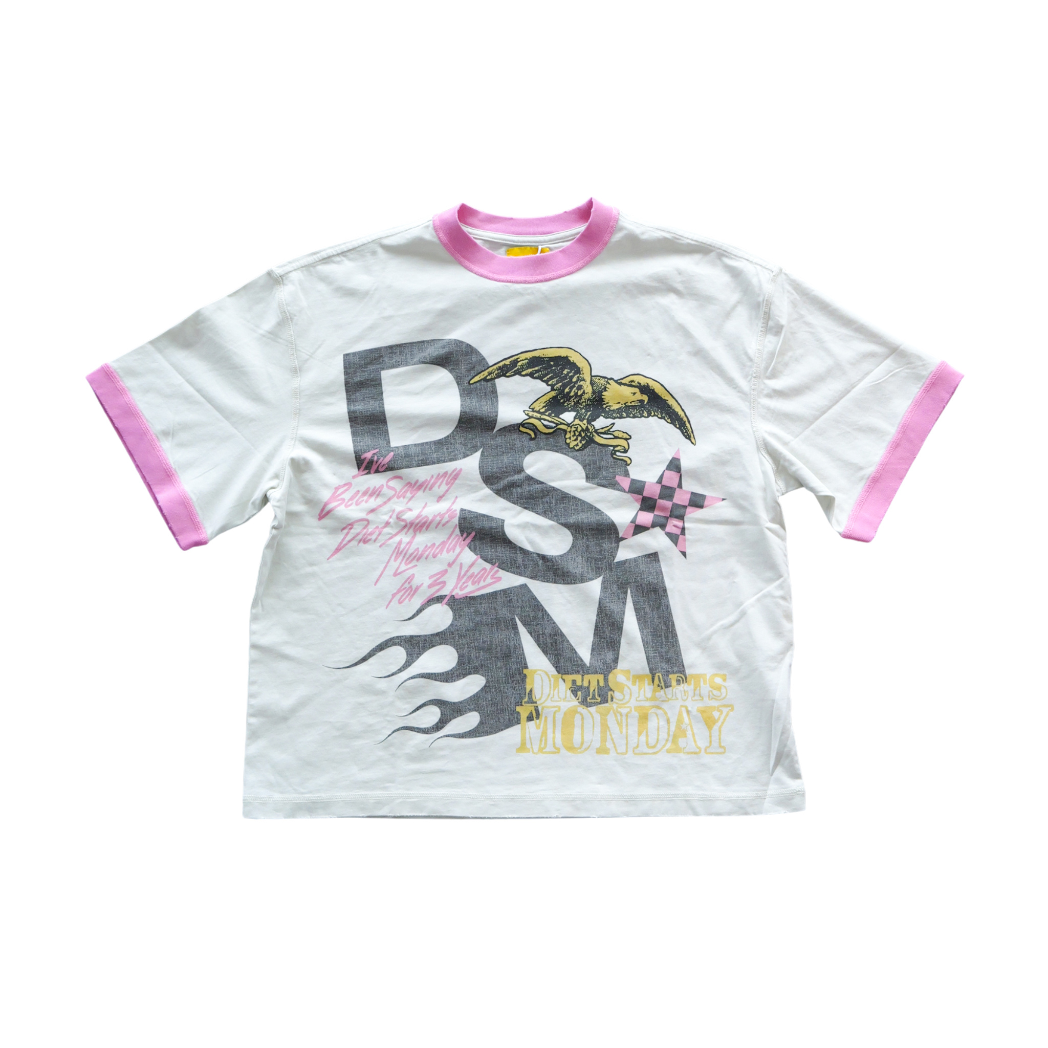 DSM "Ringer" Tee (Antique White) - Diet Starts Monday