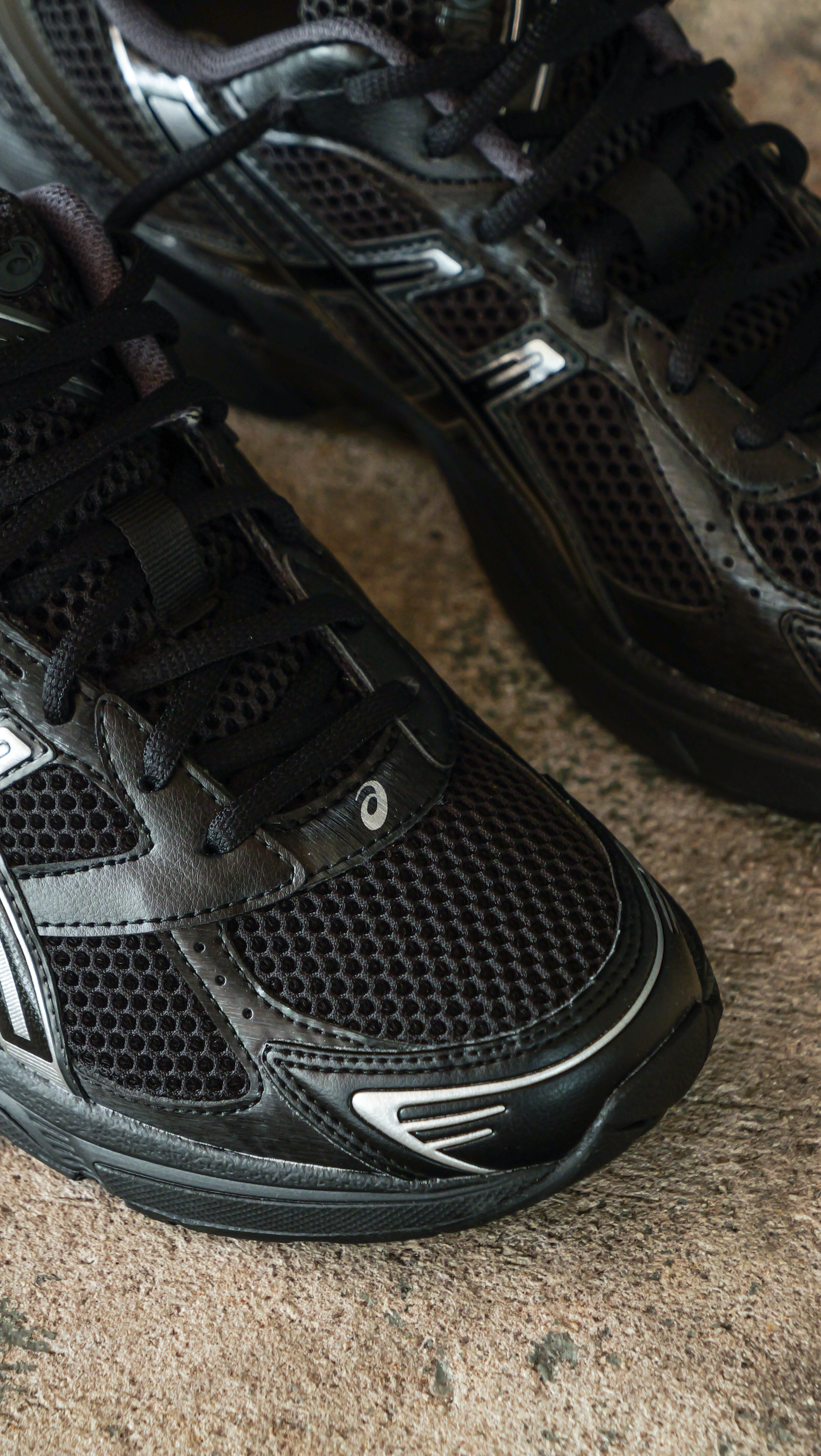 Mens Asics Gel-1130 (Black/Pure Silver)