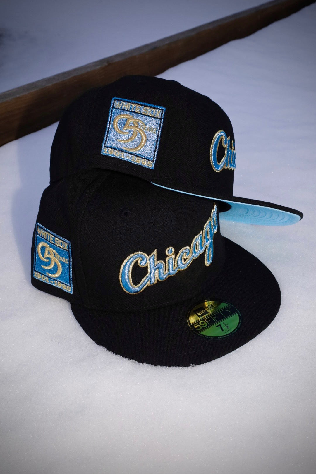 New Era Chicago White Sox 95th Anniversary Side Patch Fitted (Black) - New Era