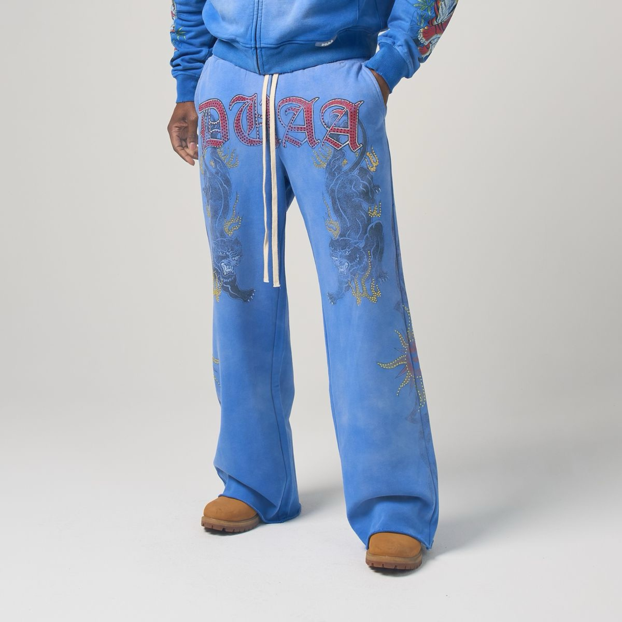 DUAA "Zen" Sweatpants (Blue) - DUAA