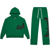 Godspeed OG Logo Sweatsuit (Green Plaid)