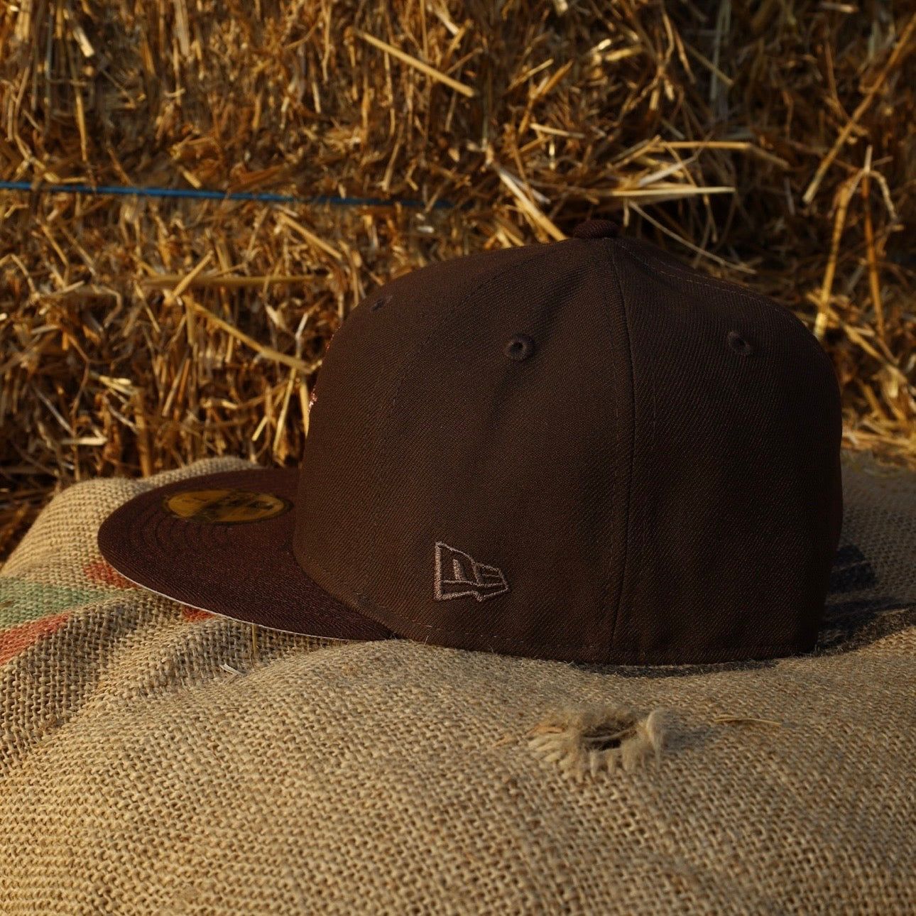 New Era Houston Astros Astrodome The Original Side Patch Fitted (Walnut/Burnt Wood) - New Era