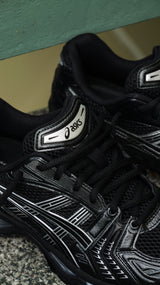 Mens Asics Gel-Kayano 14 (Black/Pure Silver)
