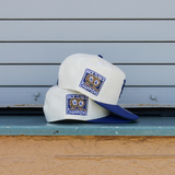 New Era LA Dodgers 24/25 Back To Back Champs 9FIFTY A-Frame Snapback-(Cream/Blue) - New Era