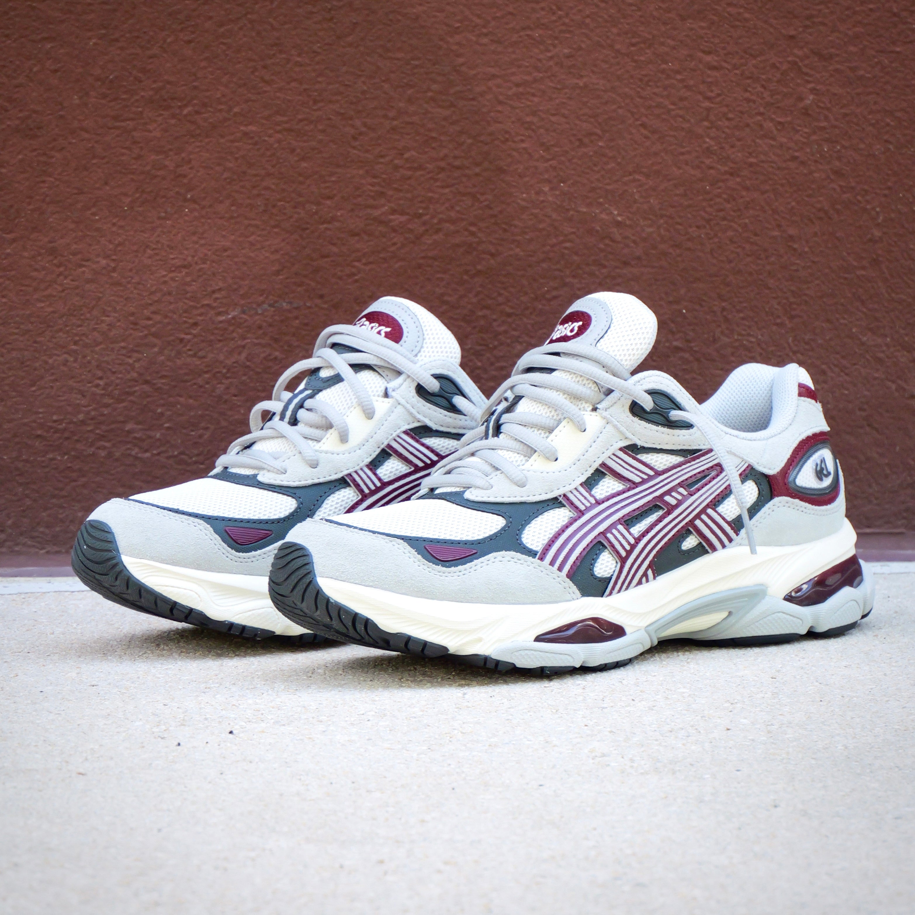 Mens Asics Gel-NYC 2.0 (Cream/Cement Grey)