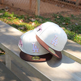 New Era Los Angeles Dodgers 2025 Tokyo Series Side Patch Fitted (Chrome/Walnut) - ST New Era