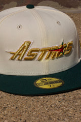 New Era Houston Astros Astrodome The Original Side Patch Grey UV 59Fifty Fitted (Chrome/Green)