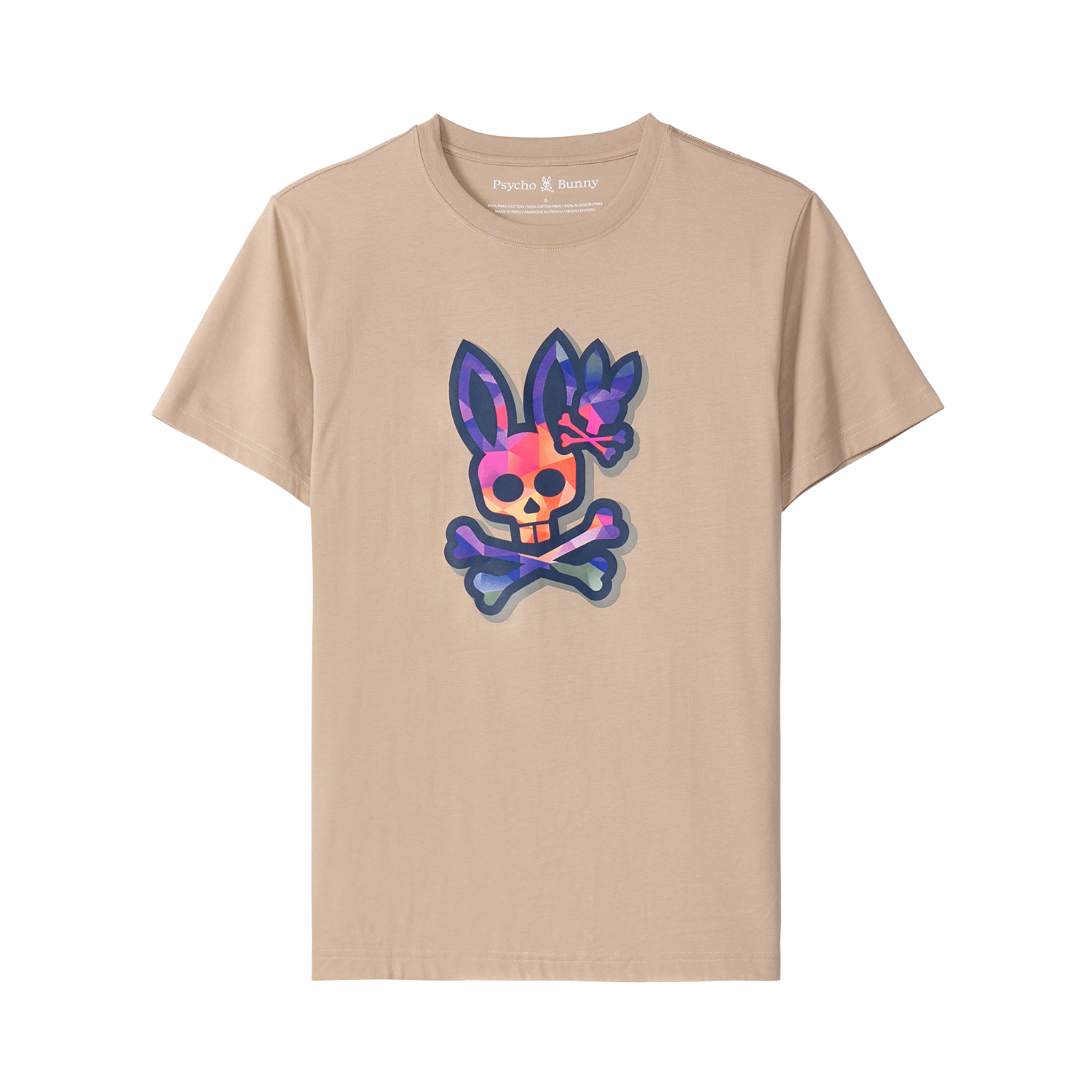 Psycho Bunny Randolph Graphic Tee (Stone) - Psycho Bunny