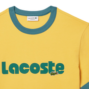 Lacoste Printed Contrast Accent T-Shirt (Cornsilk/Hydro) - TH7531 - Lacoste
