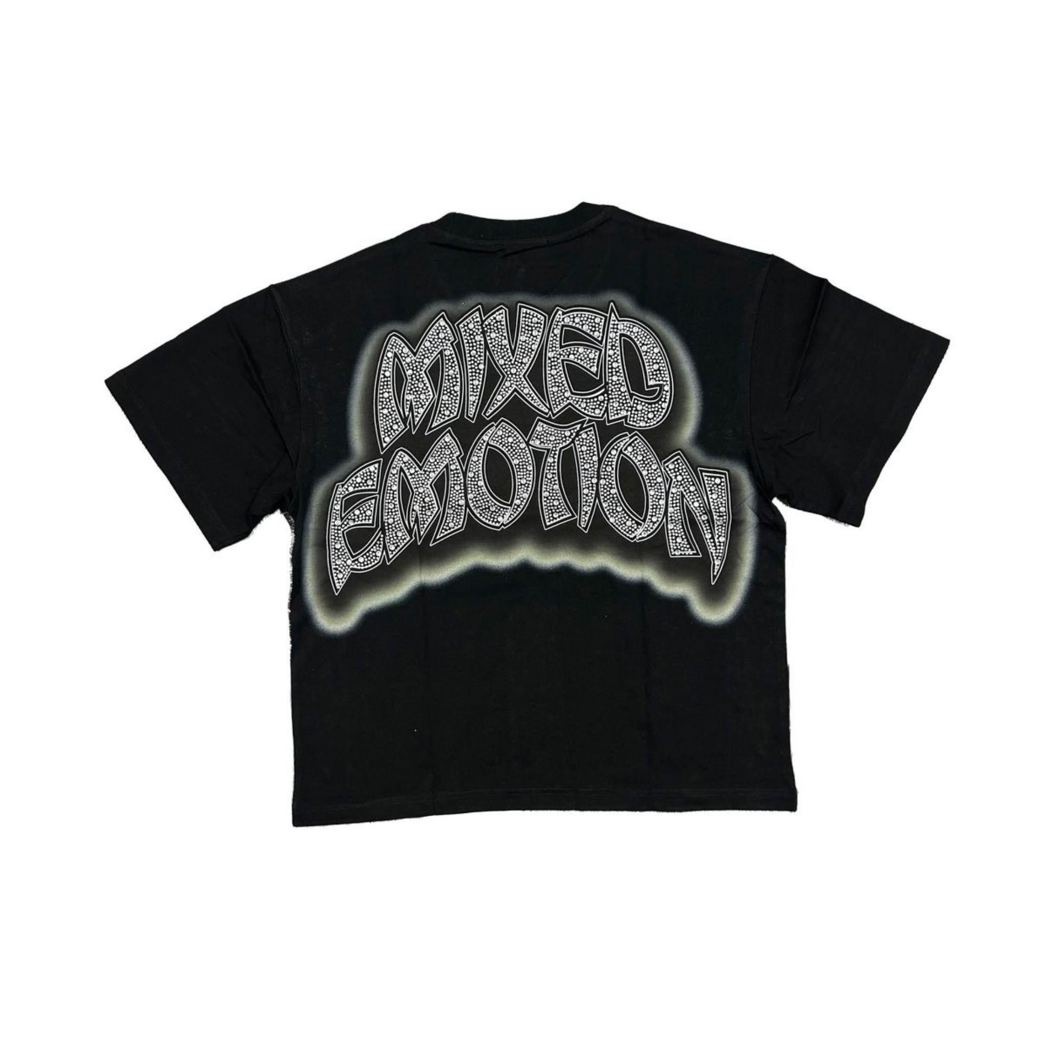 Mixed Emotion "Seaside" Rhinestone Tee (Black) - Mixed Emotion