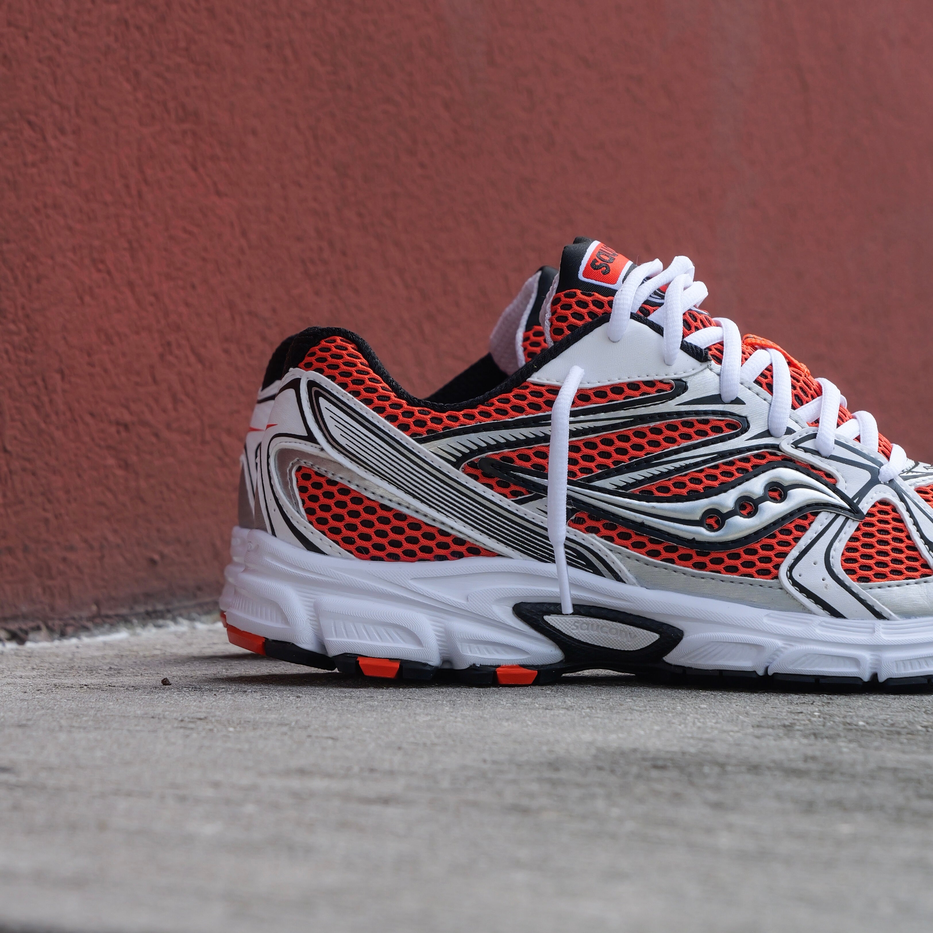 Mens Saucony Ride Millennium (Orange/Silver) - Saucony