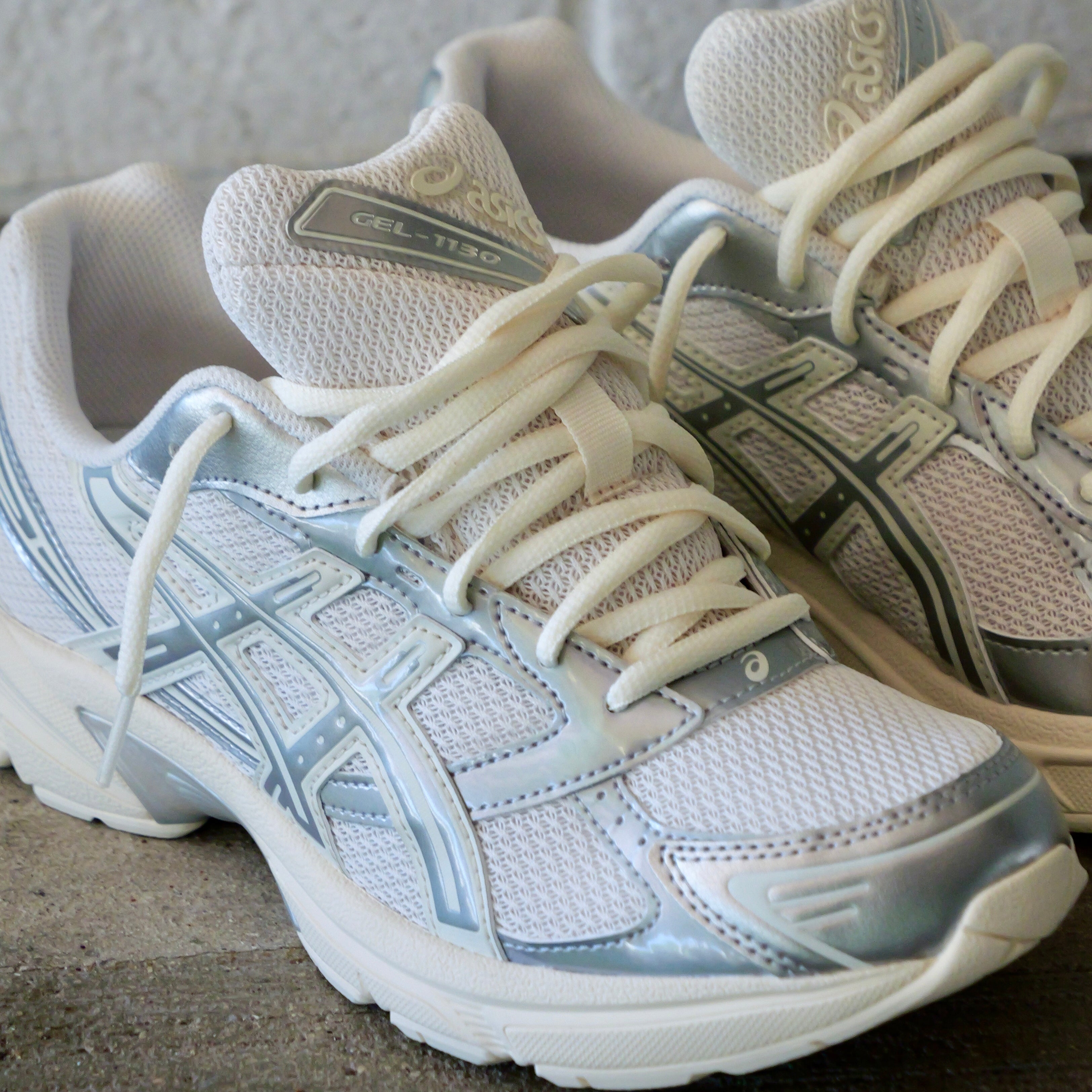 Mens Asics Gel-1130 “Holiday Pack” (Cream/Pure Silver)