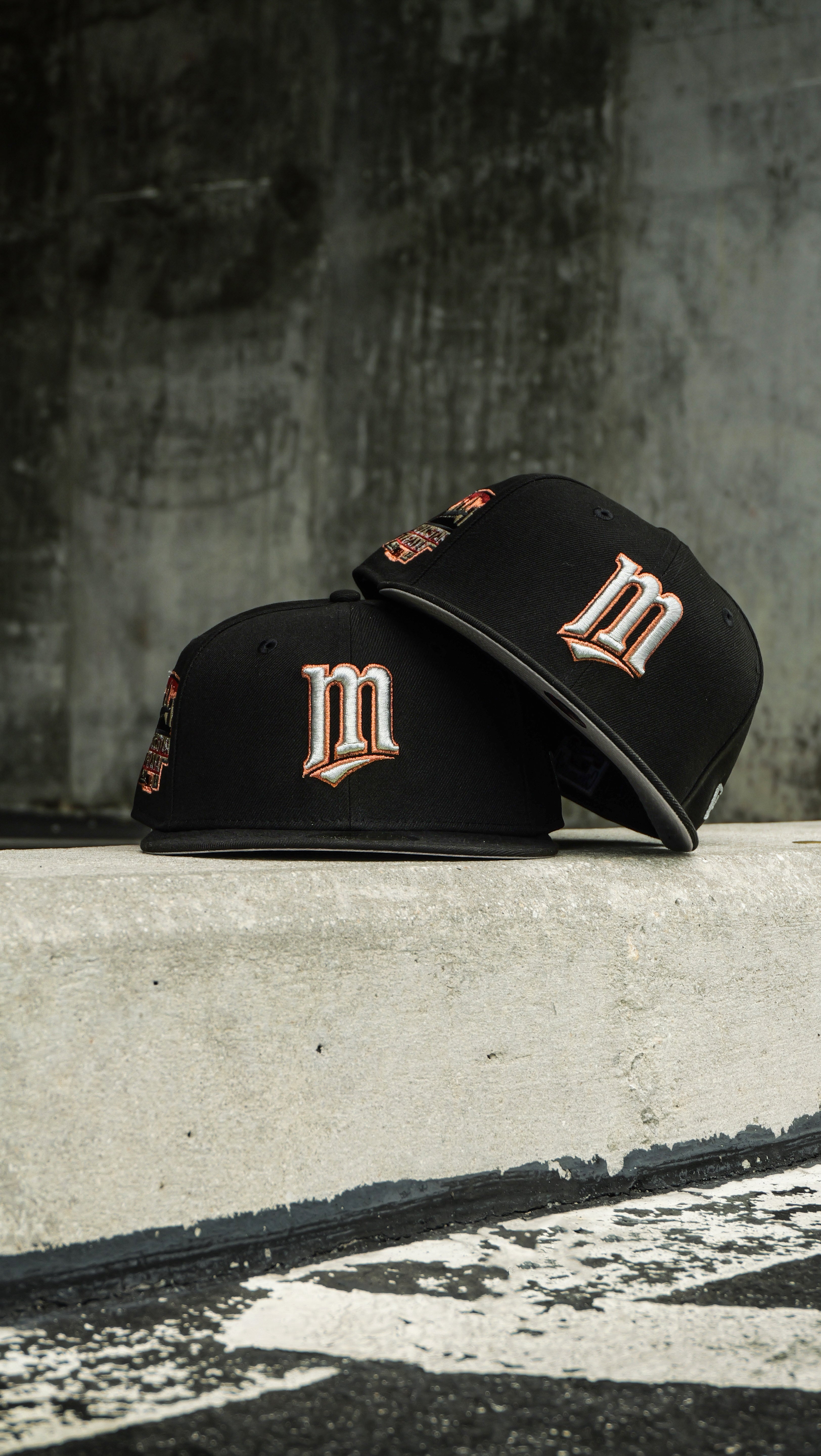 New Era Minnesota Twins 2014 ASG Side Patch Grey UV 59Fifty Fitted (Black)