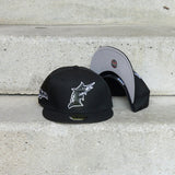New Era Florida Marlins Side Patch Fitted (Black) - New Era