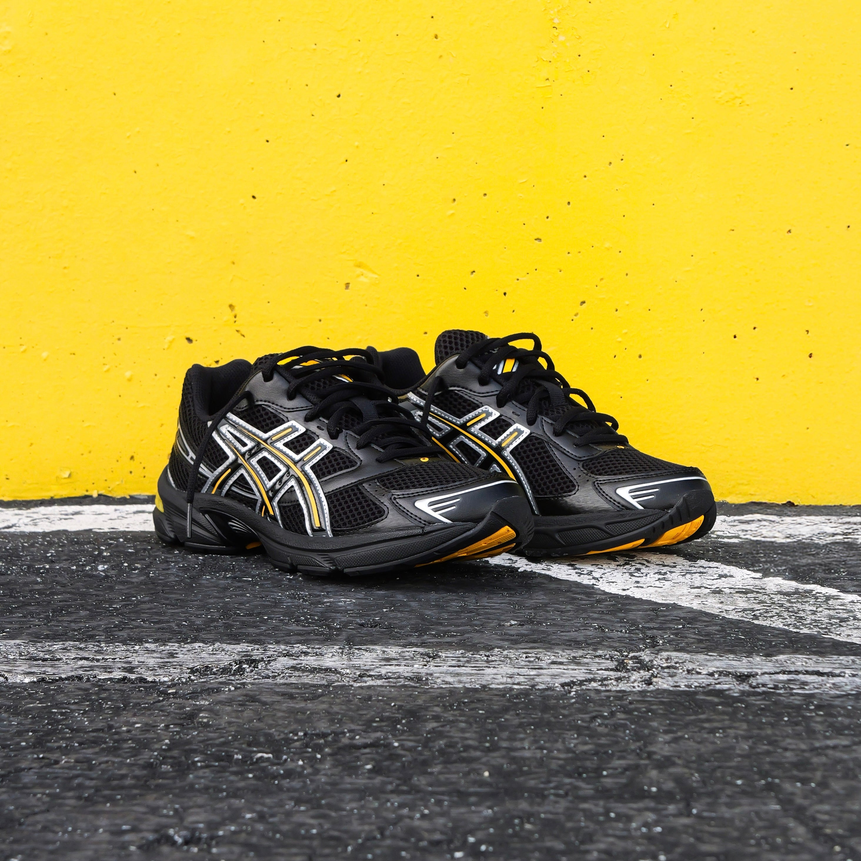 Mens Asics Gel-1130 (Black/Yellow)