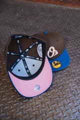 New Era Baltimore Orioles 30th Anniversary Pink UV (Mocha/Seashore Blue) 59Fifty Fitted - New Era