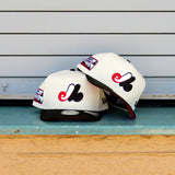 New Era Montreal Expos Stade Olympique 9FIFTY A-Frame Snapback-(Cream/Black)
