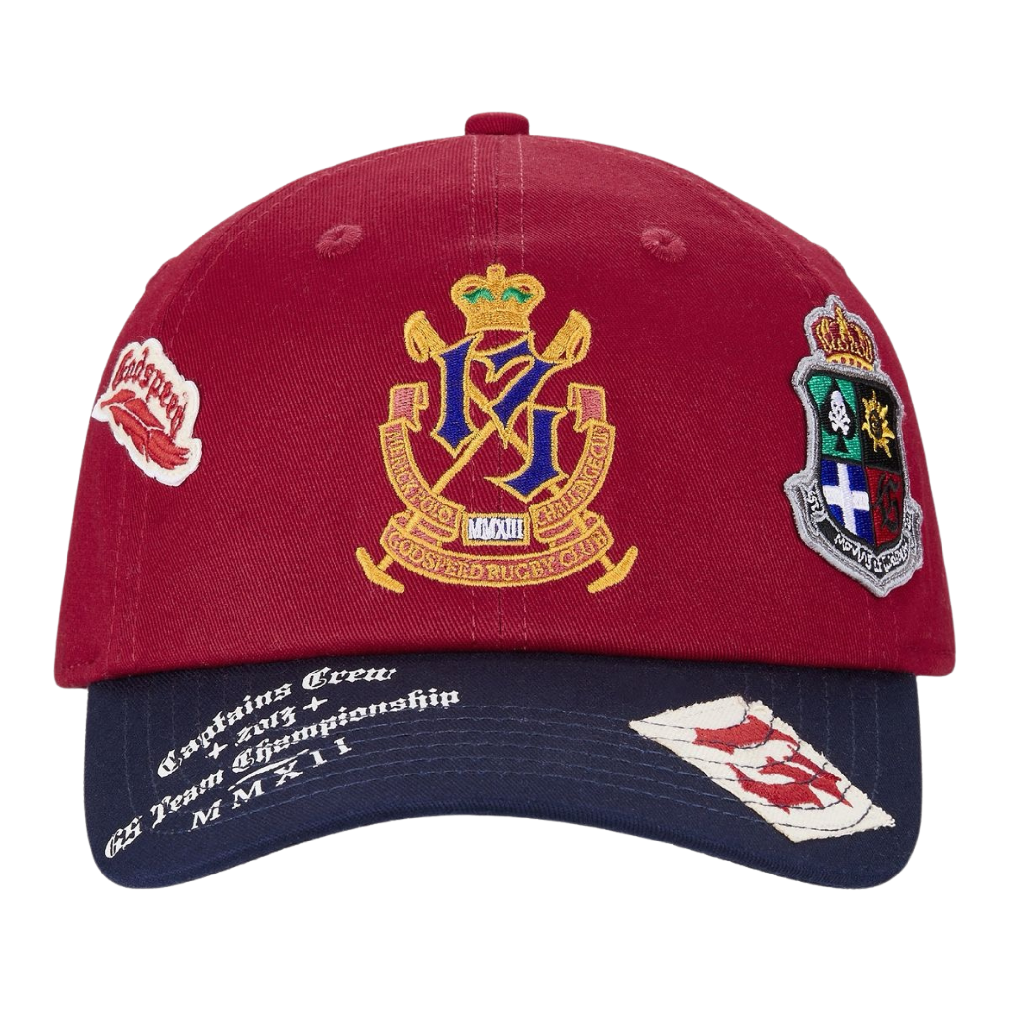 Godspeed "Rugby Home Team" Dad Hat (Red/Navy)
