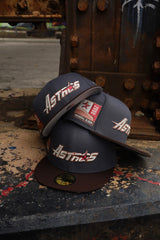 New Era Houston Astros 2000 Inaugural Season Grey UV 59Fifty Fitted (Graphite/Burnt Wood) - New Era