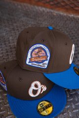 New Era Baltimore Orioles 30th Anniversary Pink UV (Mocha/Seashore Blue) 59Fifty Fitted - New Era