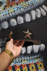New Era Houston Astros Mexico Agila Side Patch Grey UV 59Fifty Fitted (Black/Walnut)