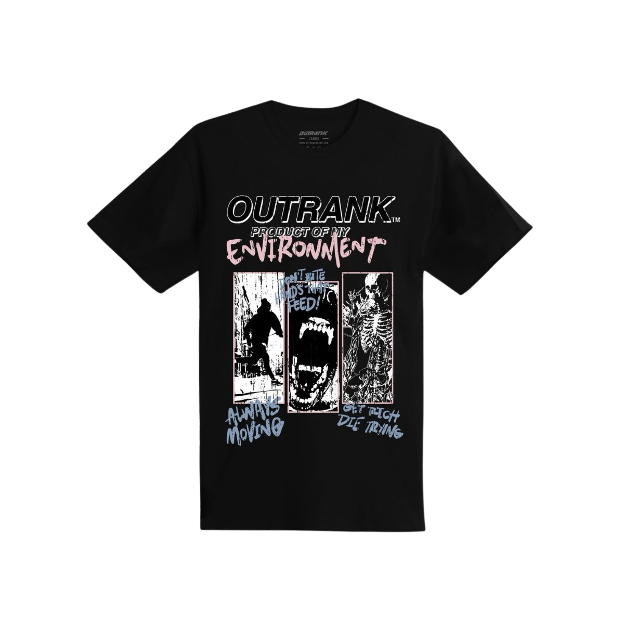 Outrank "Product of My Environment" T-shirt (Black) - Outrank