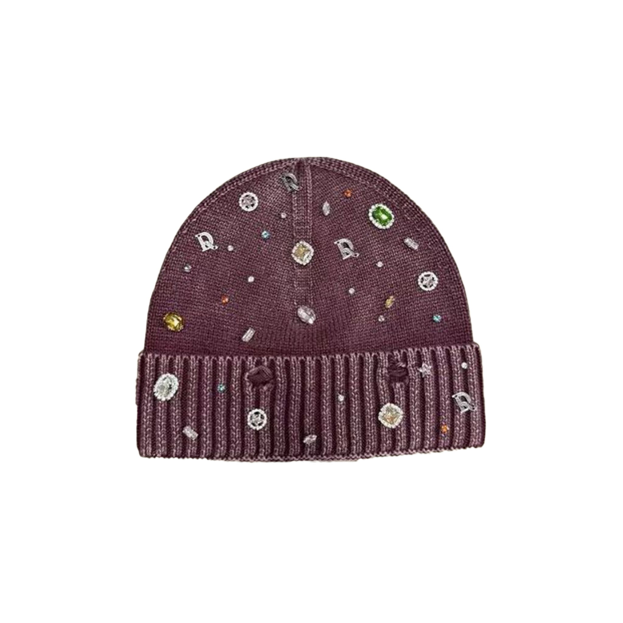 Dry Rot Acid Wash Gem Beanie (Burgundy)