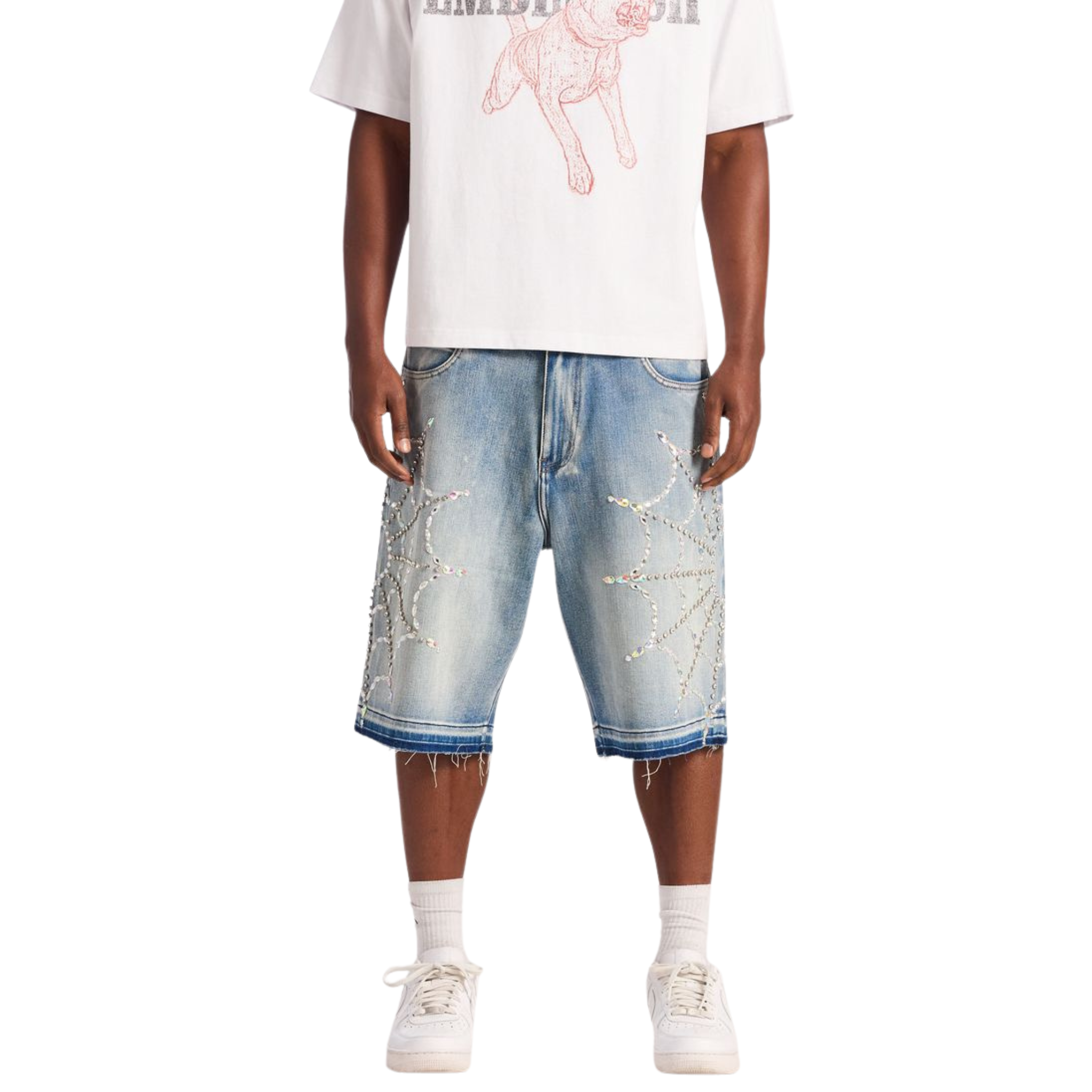 Embellish "Crystal Web" Short (Blue)