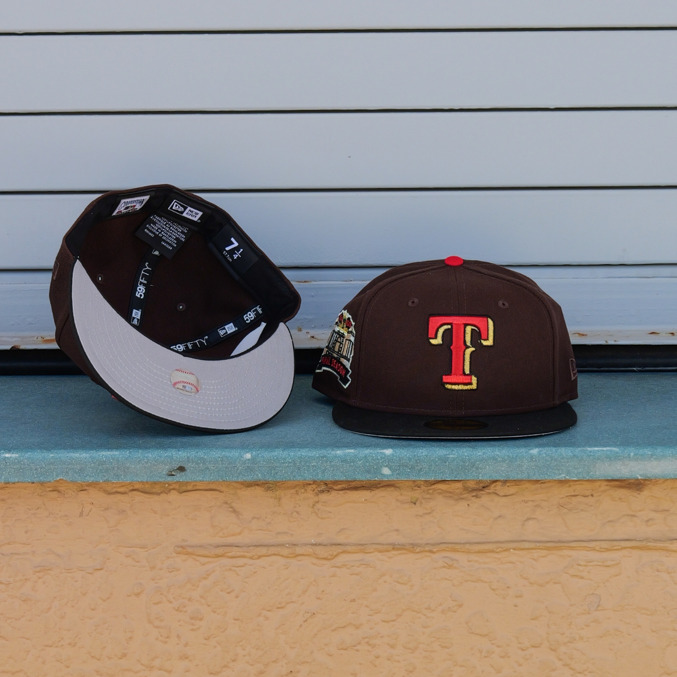 New Era Texas Rangers 2019 Final Season 59Fifty Fitted (Brown/Black) - New Era