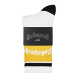 Godspeed Og Logo Striped Sock (White/Yellow) - Godspeed