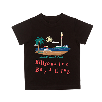 Kids Billionaire Boys Club Space Beach S/S Tee (Black) - Billionaire Boys Club