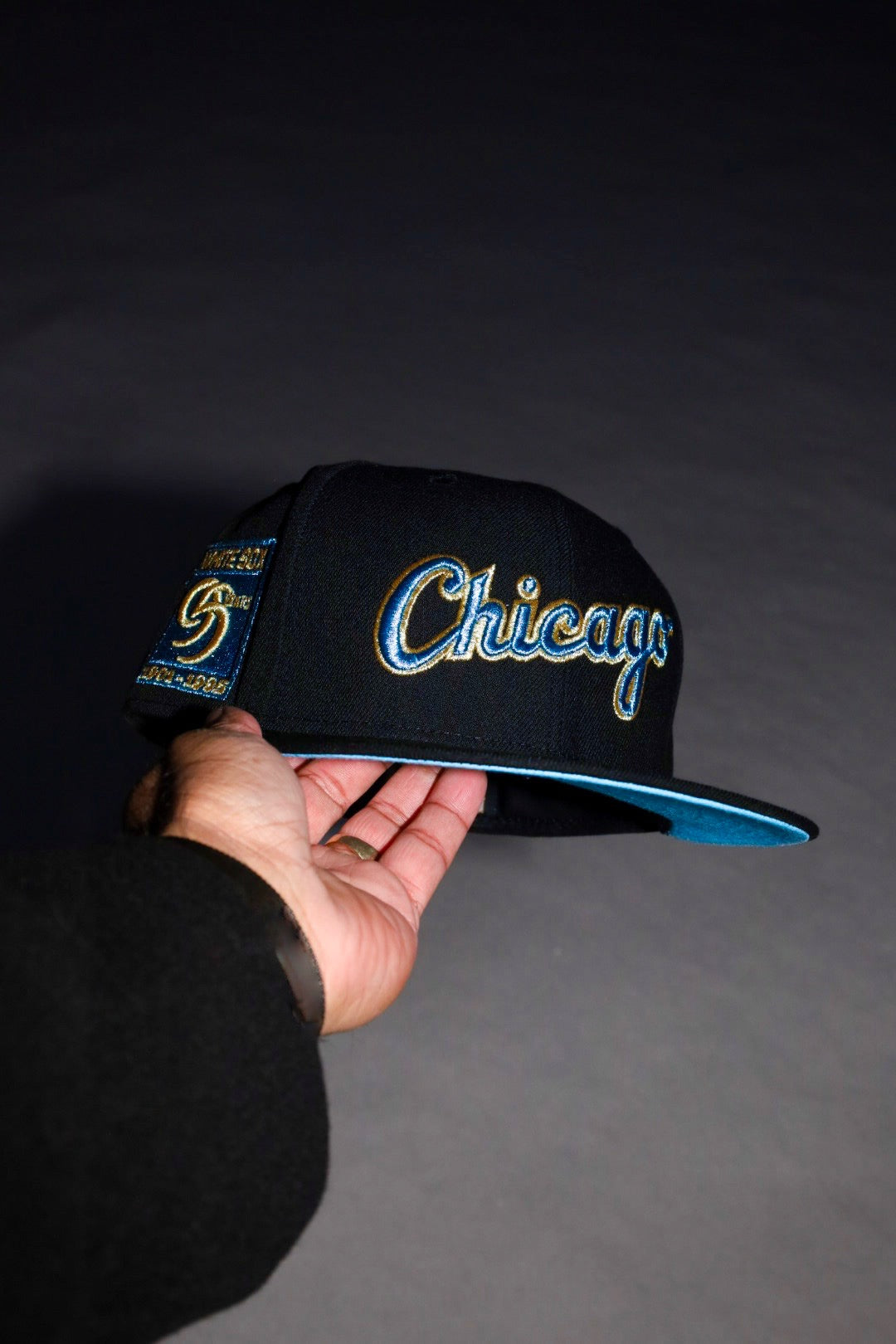 New Era Chicago White Sox 95th Anniversary Side Patch Fitted (Black) - New Era