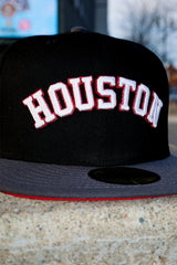 New Era Houston Astros 17' 22' Championship Trophies Side Patch Fitted (Black/Graphite)