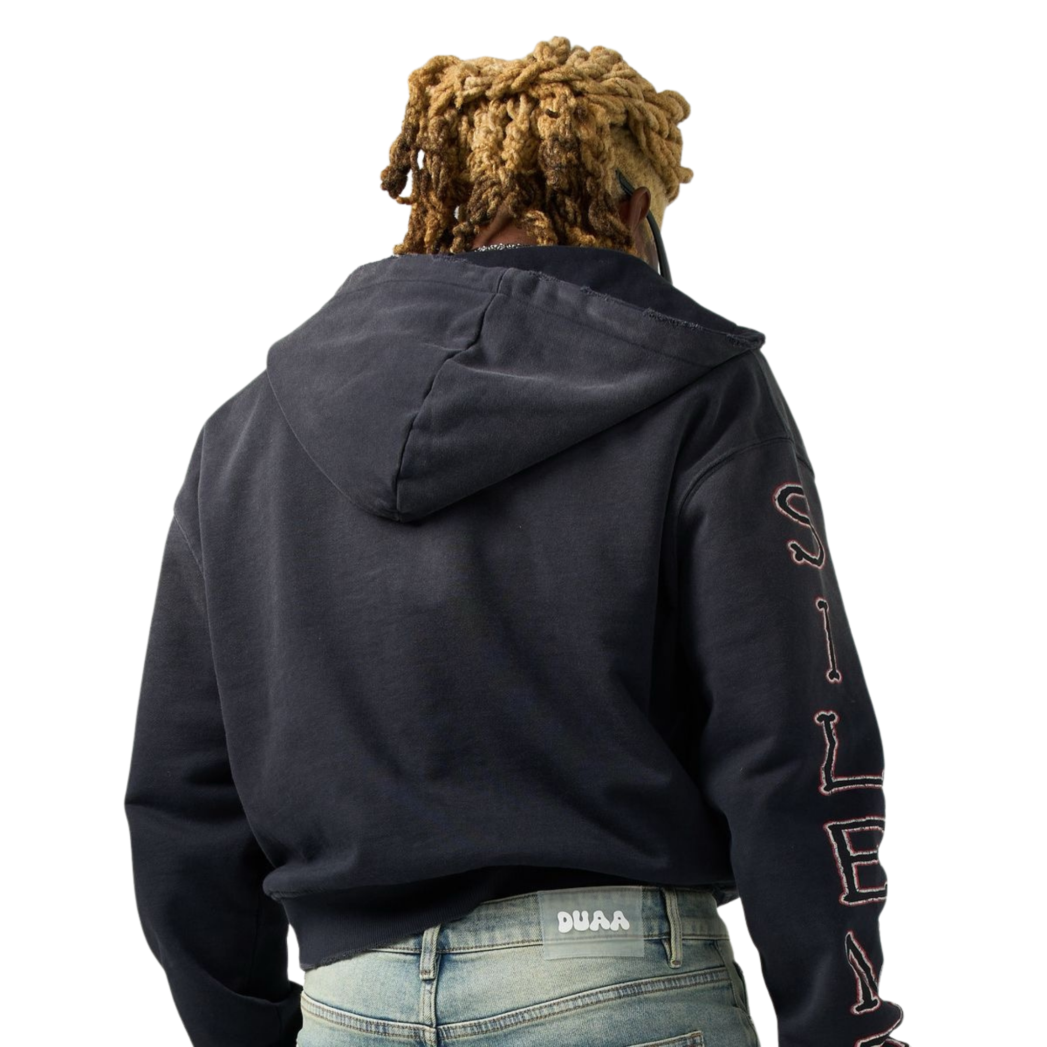 DUAA "Snake" Zip Up Hoodie (Black)