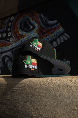 New Era Houston Texans Side Patch Grey UV 59Fifty Fitted (Black/Green) - ST New Era