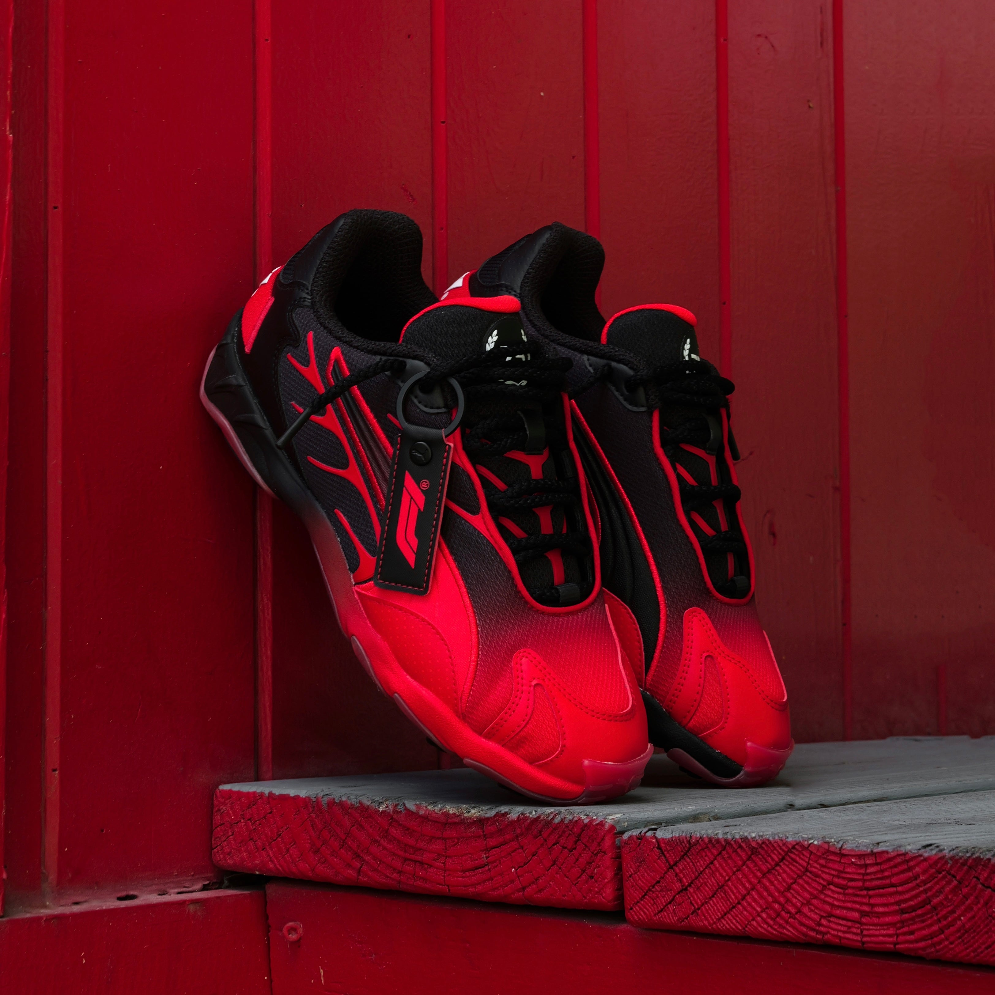 Mens Puma Inhale F1 75yrs (Puma Black/Pop Red) - Puma