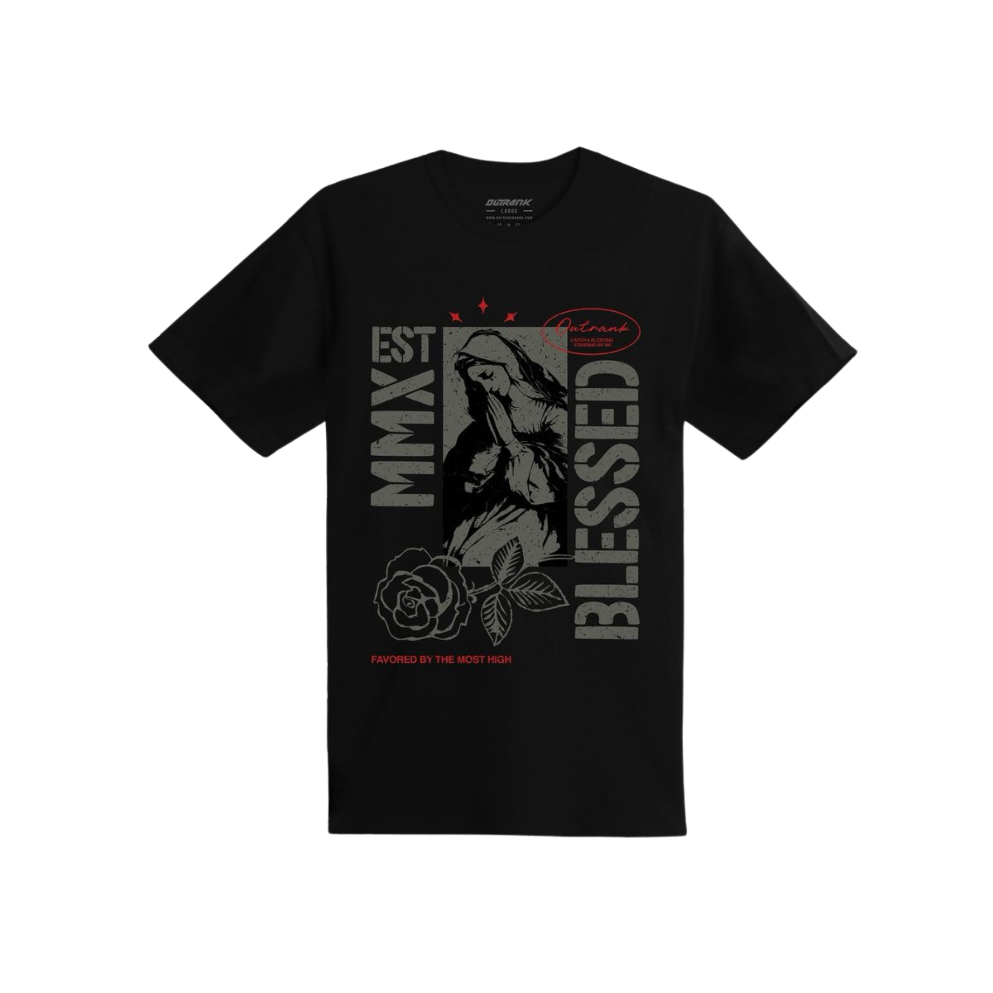 Outrank "Blessed" T-shirt (Black)