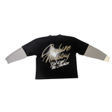 Archive Ministry "Palms Of Greatness" L/S Layered Tee (Black) - Archive Ministry