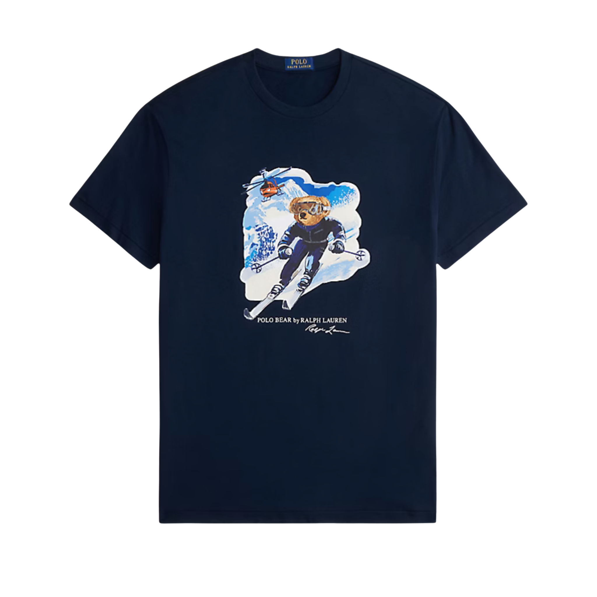 Polo Ralph Lauren Classic Fit Polo Sport Jersey T-Shirt (Worth Navy/Active Bear)