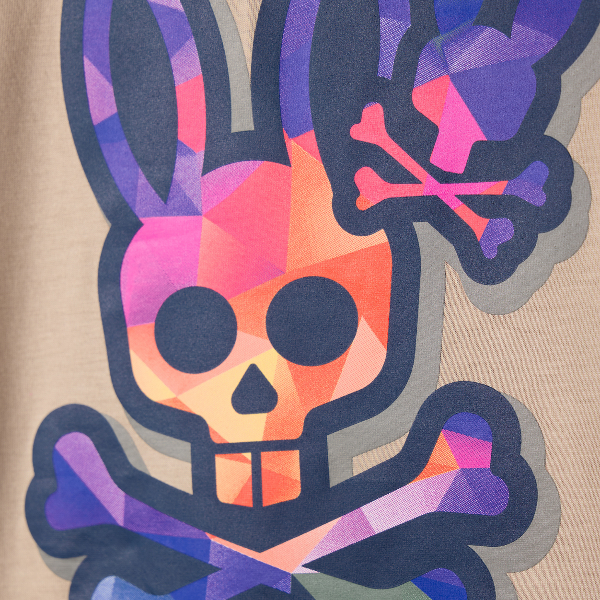 Psycho Bunny Randolph Graphic Tee (Stone) - Psycho Bunny