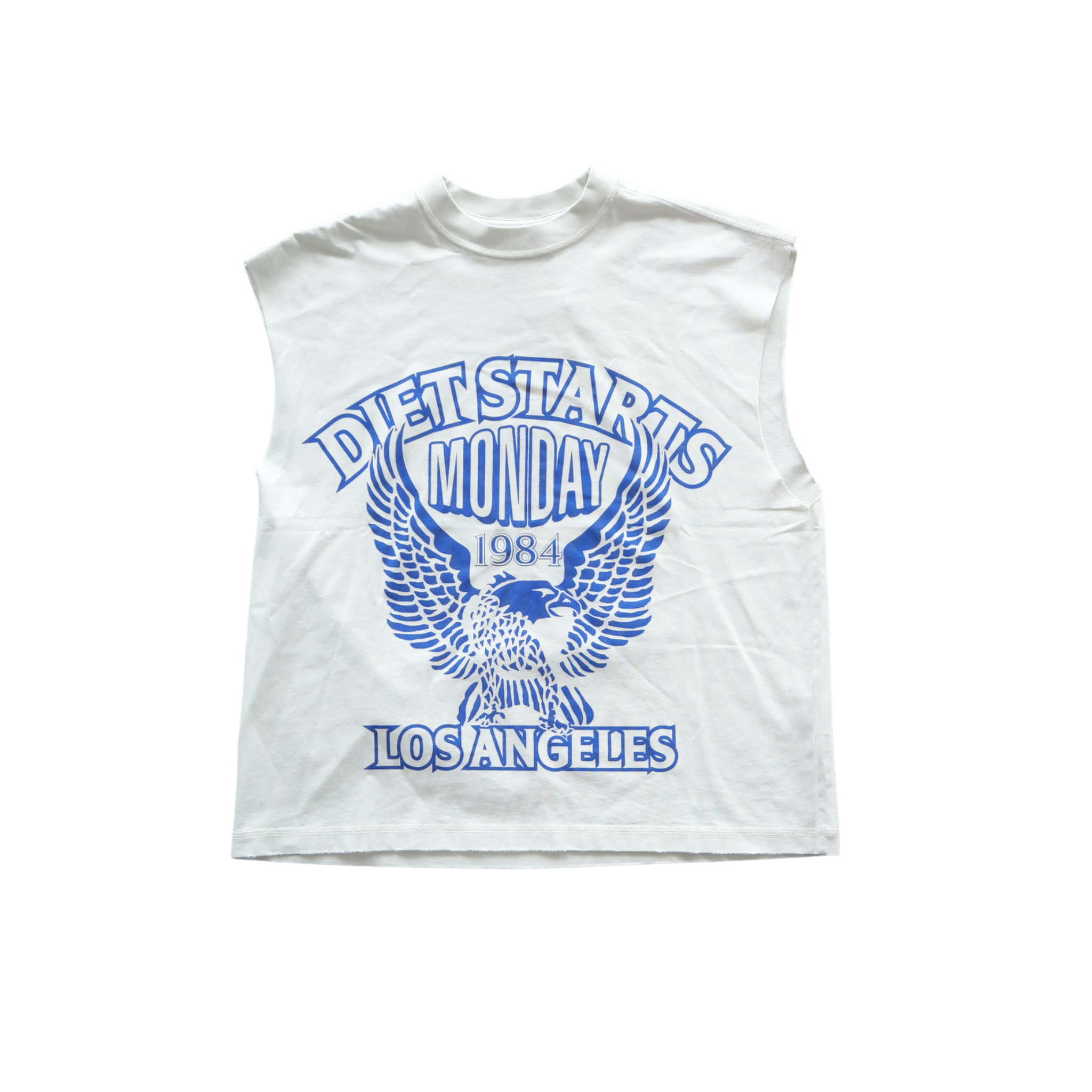 DSM "Eagle84" Cut Off Tee (Antique White/Navy) - Diet Starts Monday