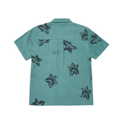 Honor The Gift Tobacco Woven Button Up Shirt (Teal) - Honor The Gift