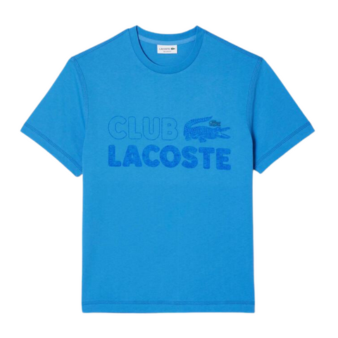 Lacoste Club Vintage Print Cotton Blue) | SNEAKER TOWN