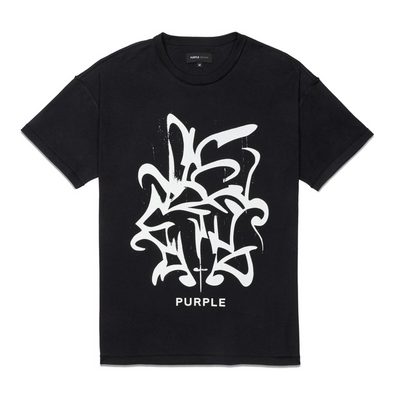 Purple Brand Textured Inside Out T-shirt (Black) - P101-JBBS124 - PURPLE BRAND
