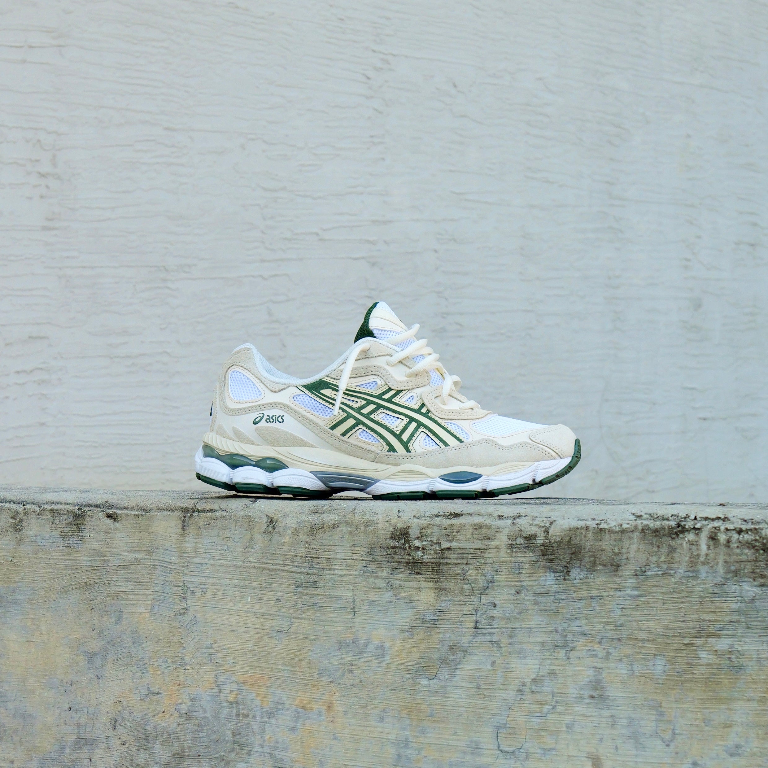 Mens Asics Gel-NYC (Ivory/Forest Night) - Asics