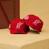 New Era Florida Marlins 2003 World Series 9FIFTY A-Frame Snapback-(Red)