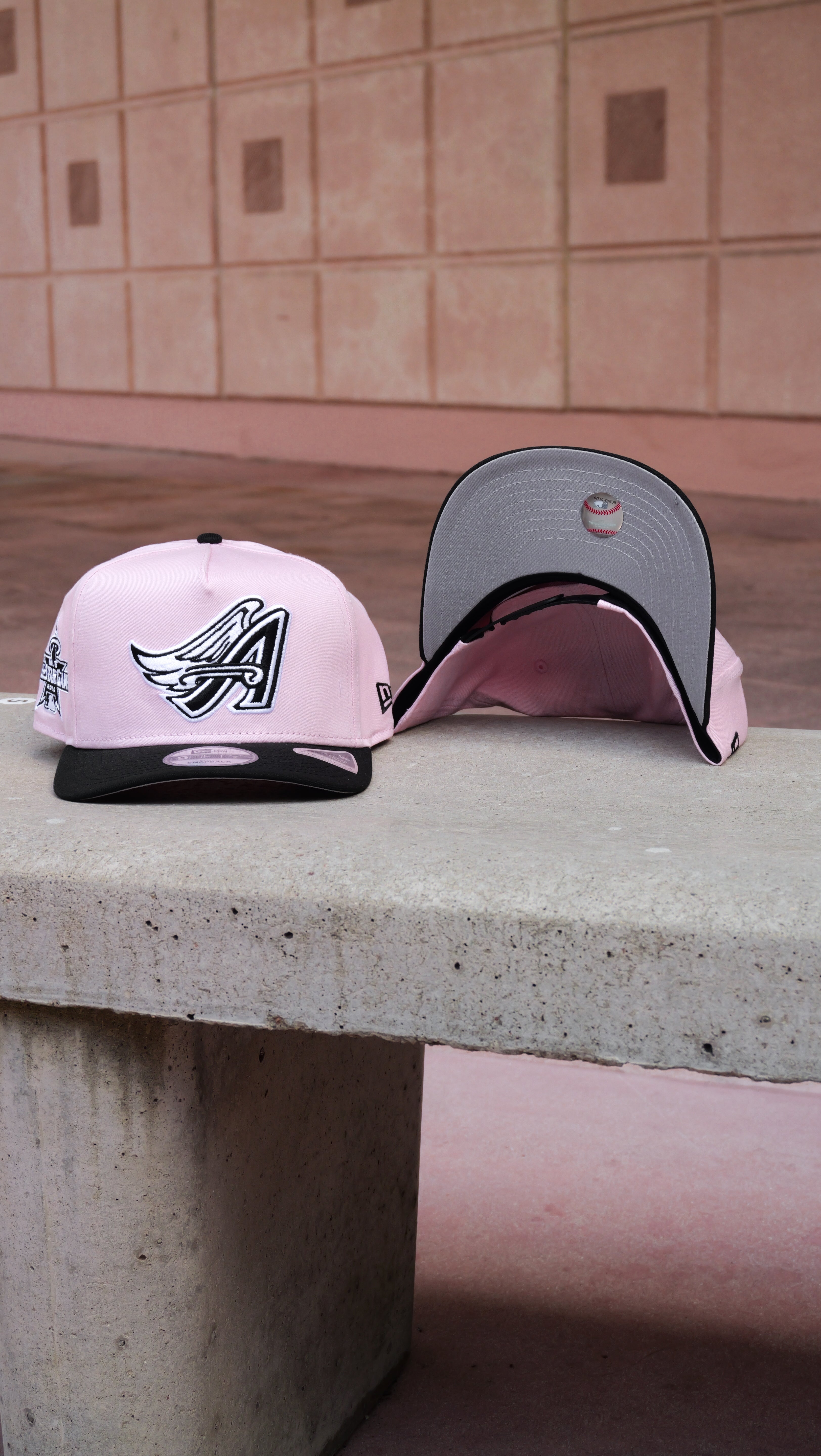 New Era Anaheim Angels 2010 All-Star Game 9FIFTY A-Frame Snapback-(Pink/Black)