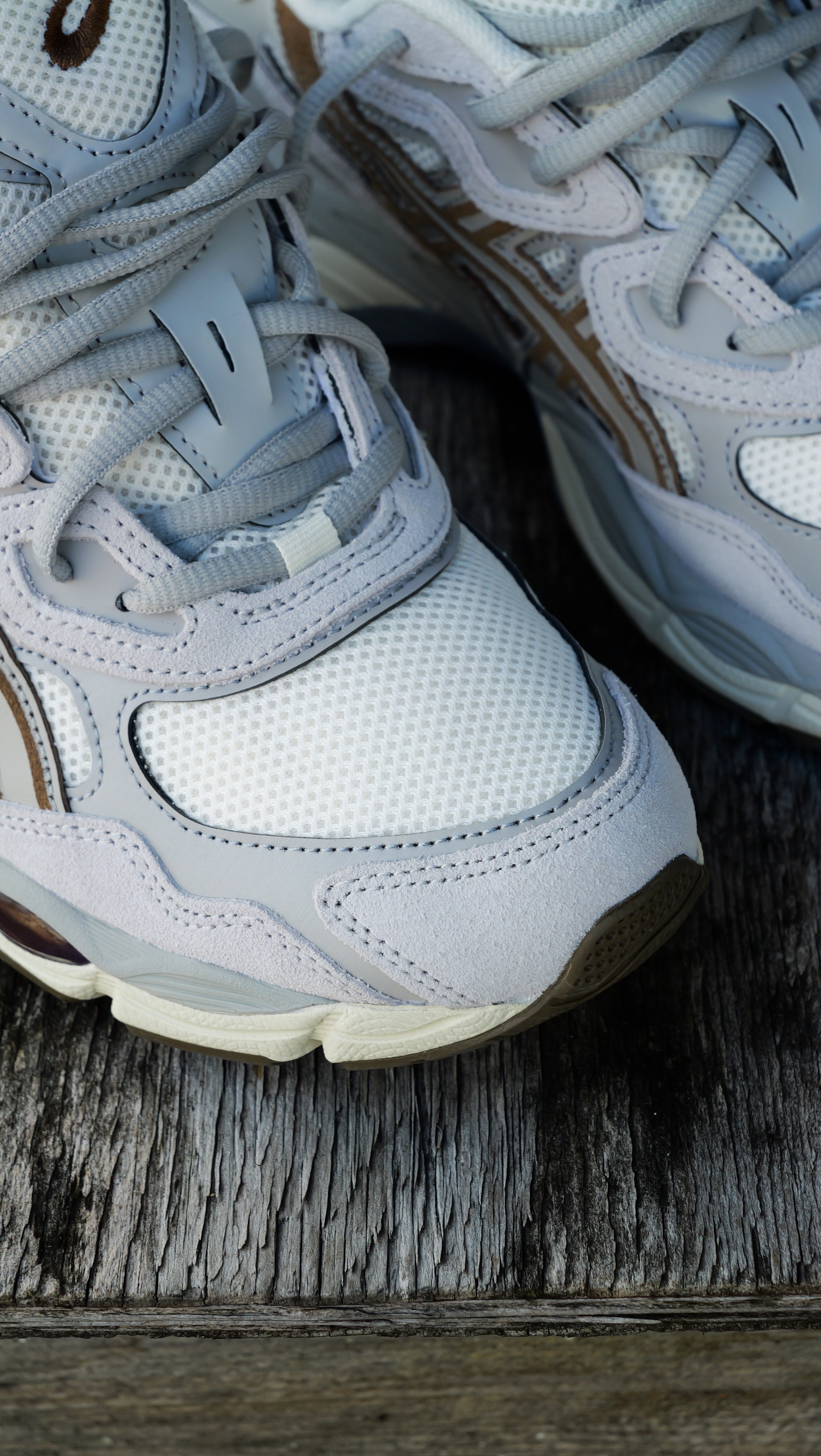 Mens Asics Gel-NYC (Cream/Cement Grey) - Asics