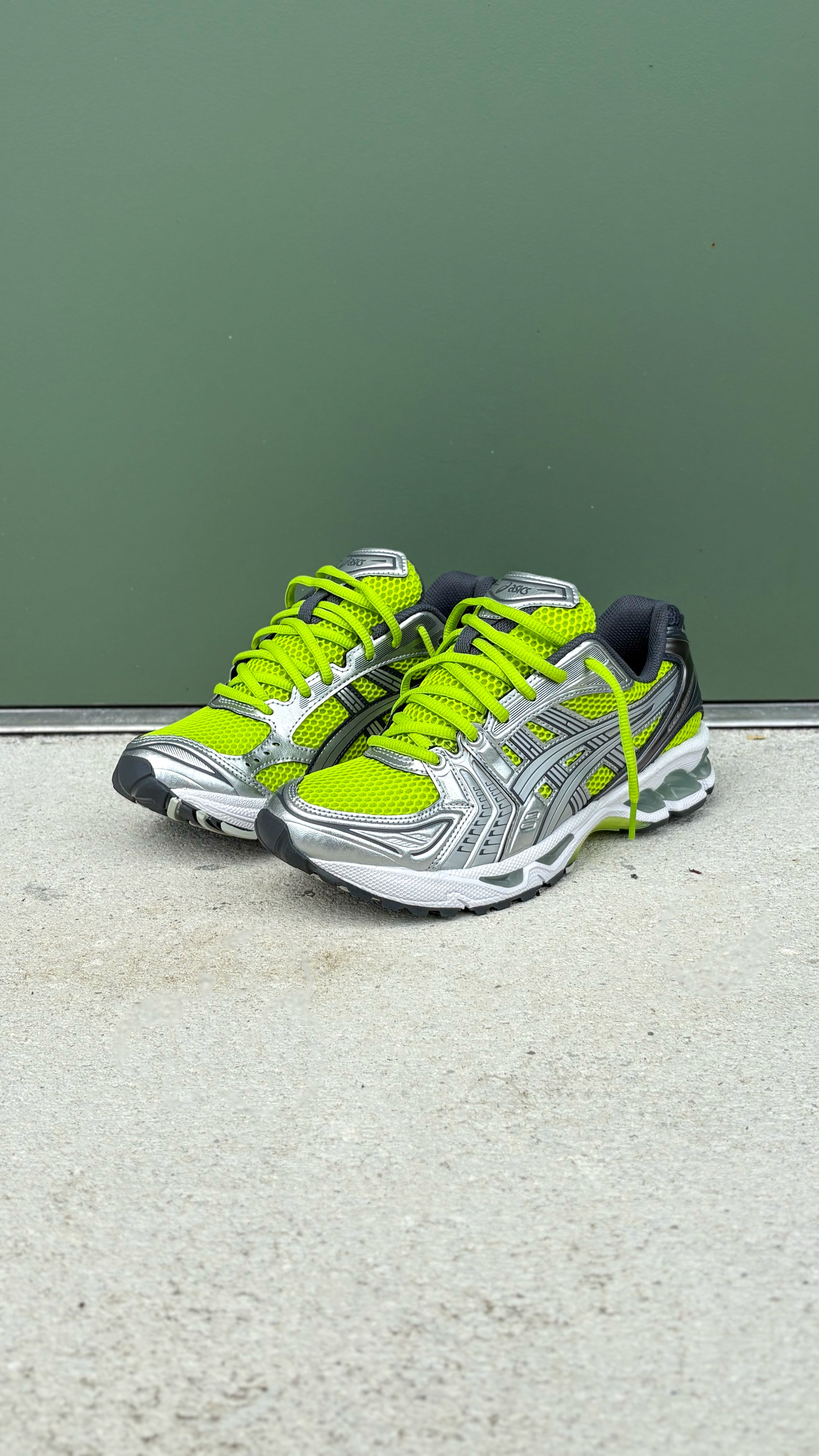 Mens Asics Gel-Kayano 14 (Lime Zest/Pure Silver)