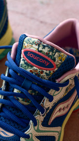 Mens Saucony ProGrid Triumph 4 Kissaten (Blue/Beige) - Saucony